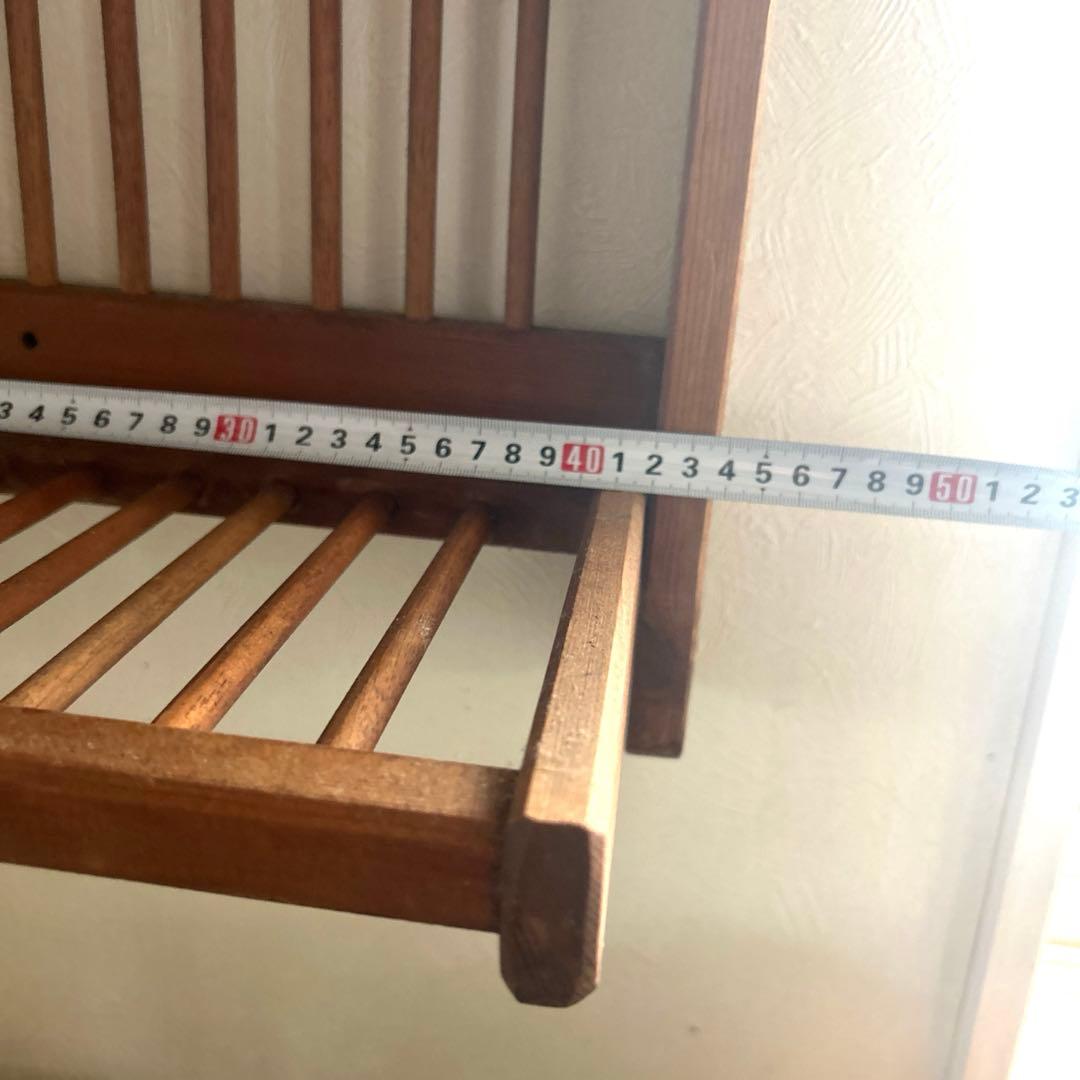 アンティーク　オールドパイン　ディッシュラック