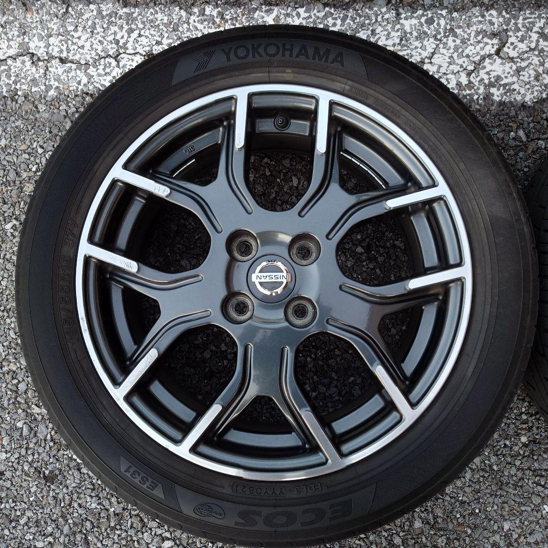 日産ノートニスモ16インチ純正アルミ BluEarth ECOS 送料込み