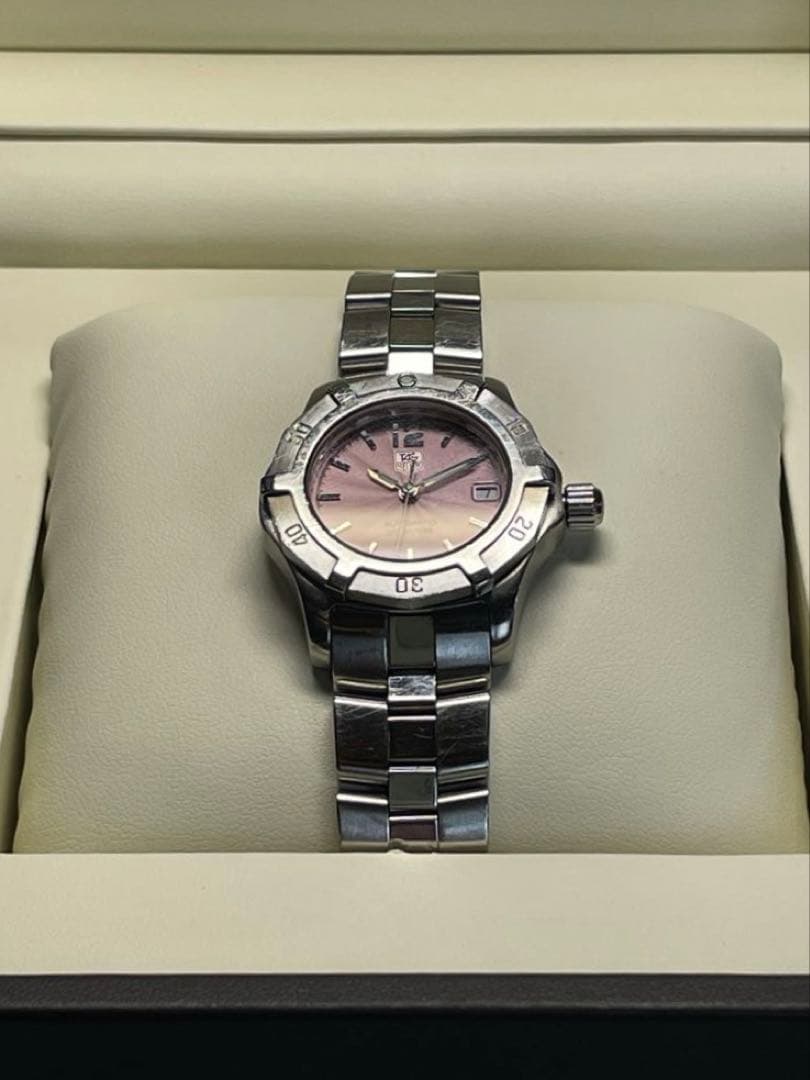 TAGHEUER クォーツじゃない！Diver's 200m ピンク自動巻　箱付