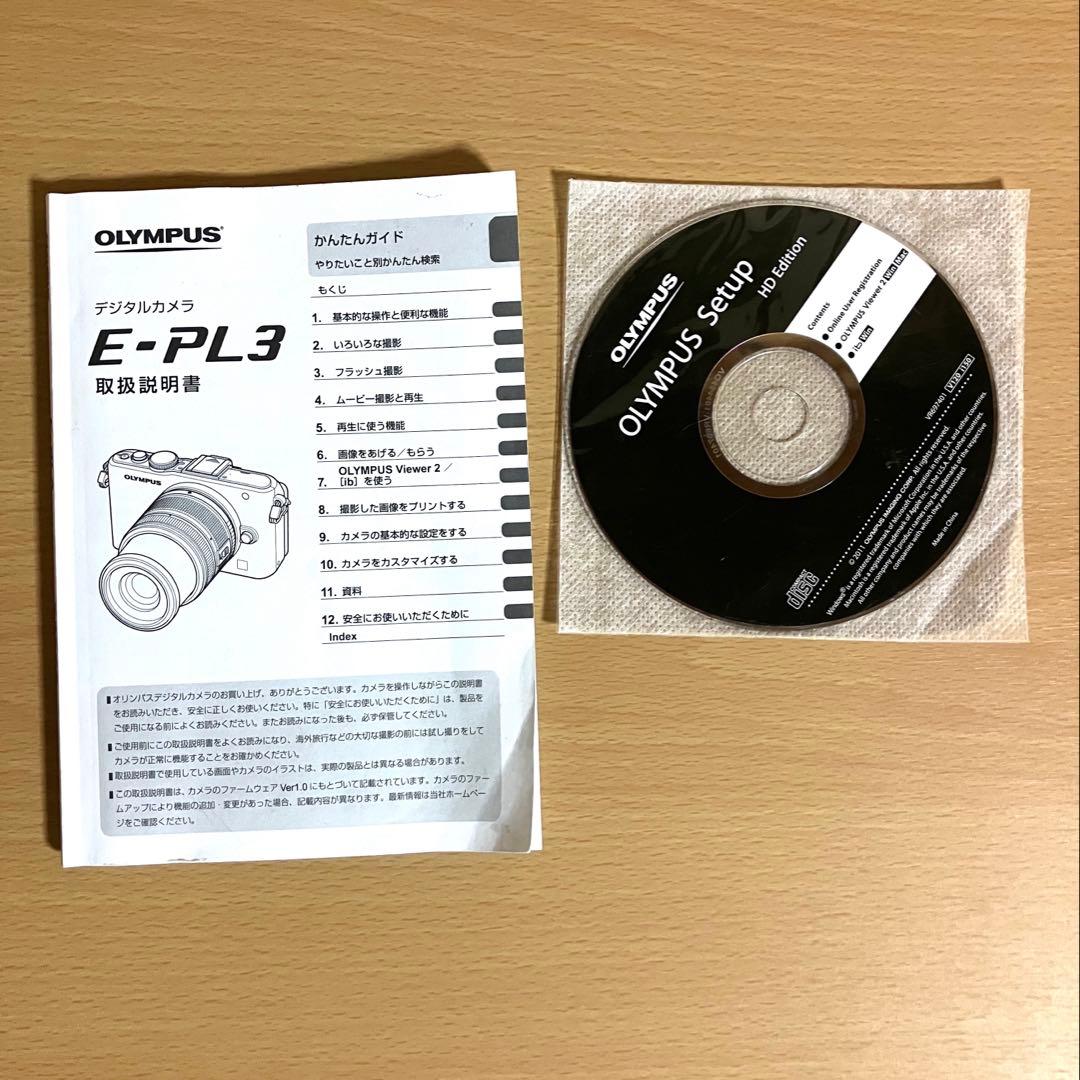 OLYMPUS PEN Lite E-PL3 ミラーレス一眼 デジカメ　シルバー