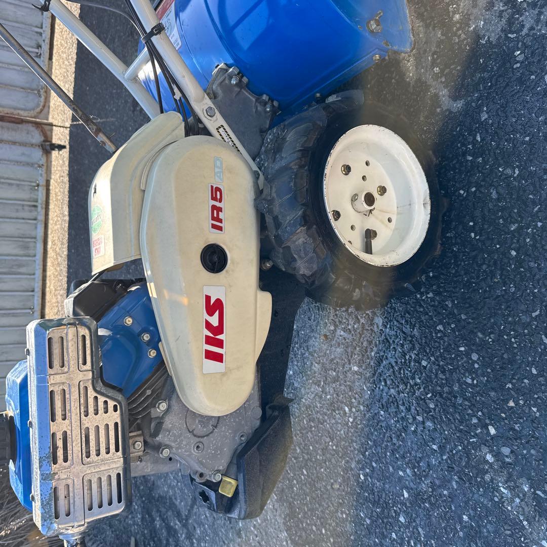イセキ、IKS IR5 管理機、耕運機 ガソリンエンジン 青、動作確認済み