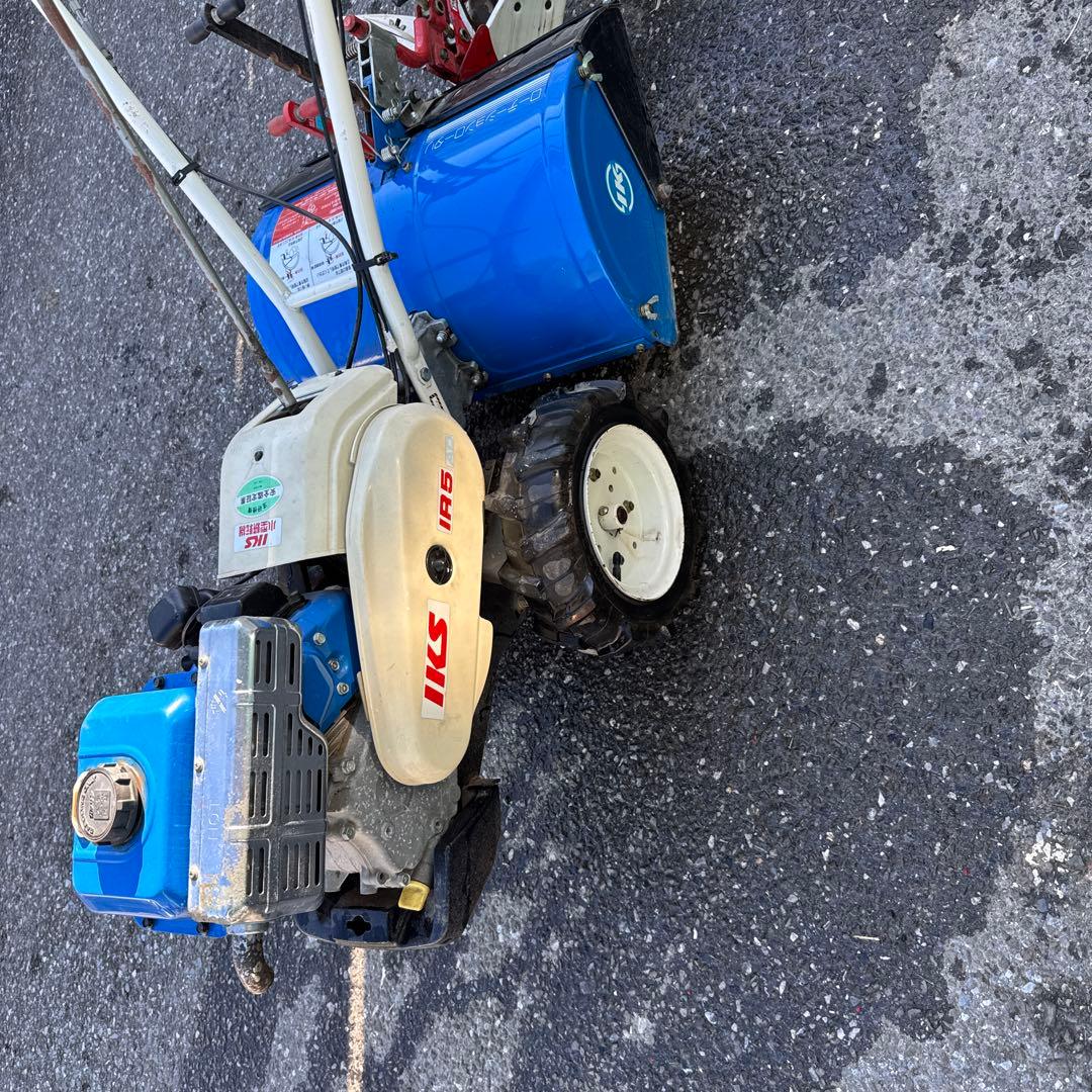 イセキ、IKS IR5 管理機、耕運機 ガソリンエンジン 青、動作確認済み
