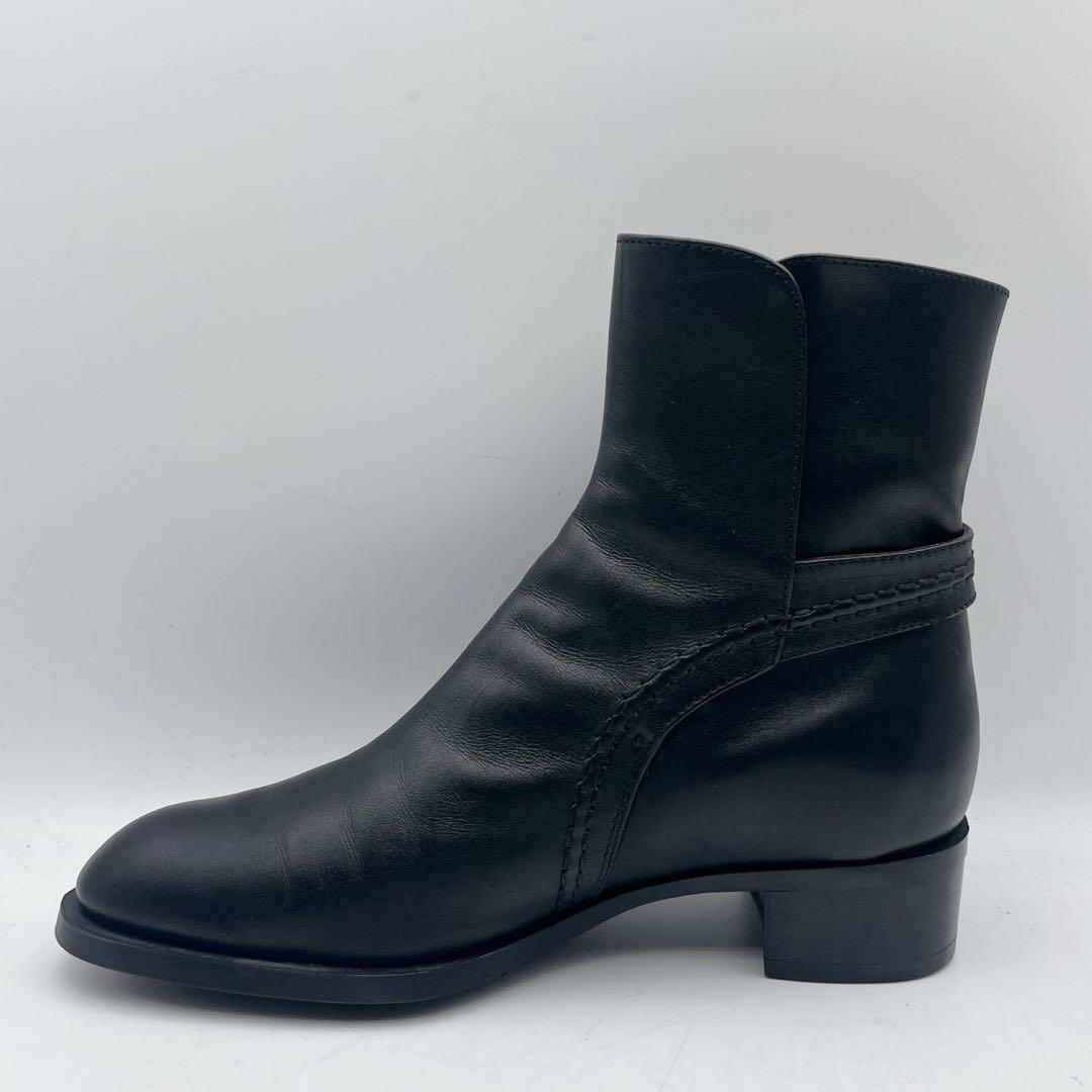希少✨TOD'S トッズ ジョッパーブーツ ショートブーツ ベルト 黒 35.5