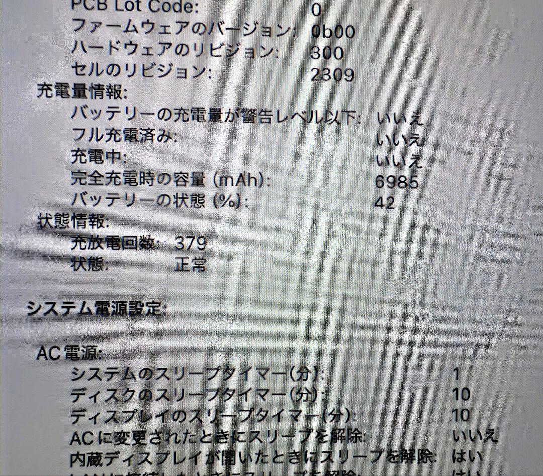 MacBook本体 MacBook Pro 16inch 2019 i7 32GB 1TB