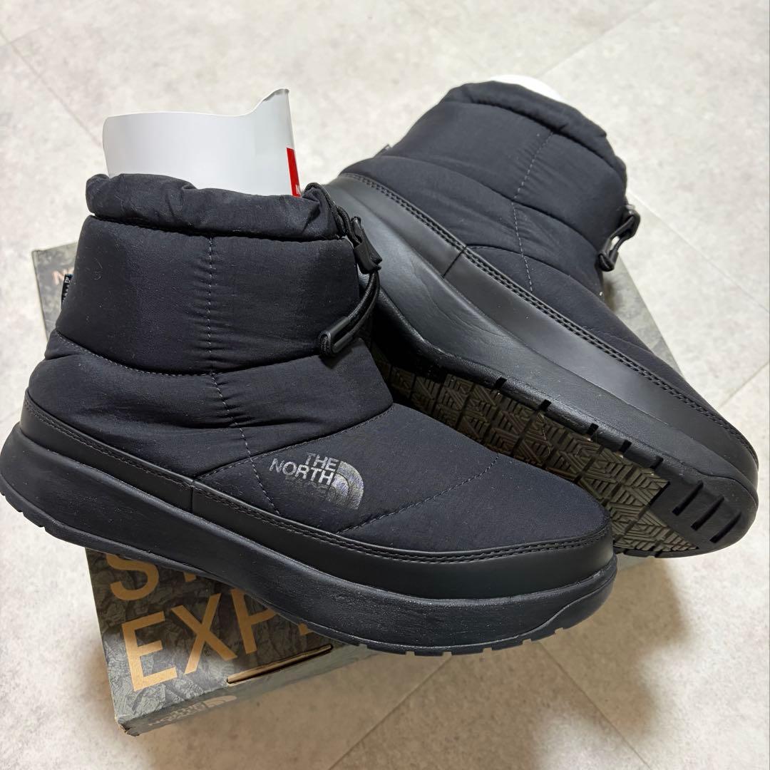 極美品ノースW Nuptse Bootie WP VII Short 黒24cm