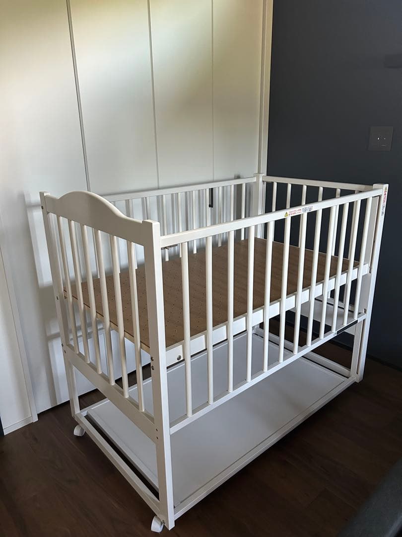 【直接引取限定※茨城県】ベビーベッド（ツースライド・ハイタイプ）