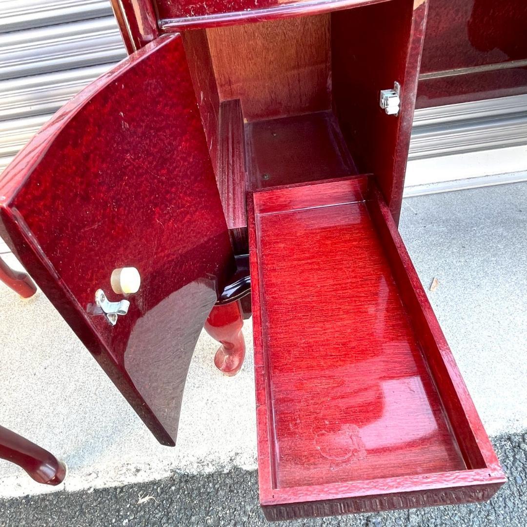 【ヴィクトリア調】アンティークミラー 猫足ドレッサー 鏡台 レトロ家具