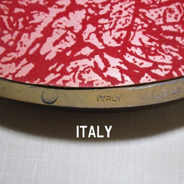 イタリア製 アンティークウォールミラー 壁掛けoval（楕円形）