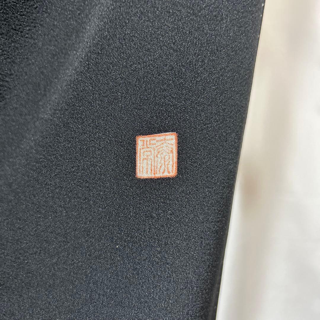 う*こ様 未使用近い　美品　袷　正絹　作家　金箔　黒留袖　フルセット　西陣唐織最