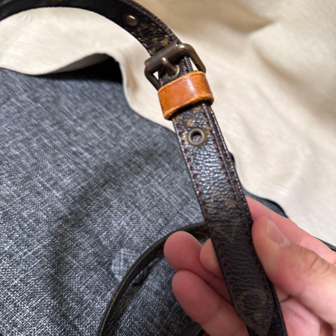 【鑑定済】 ベタ無 ルイヴィトン ダヌーブ モノグラム ショルダーバッグ