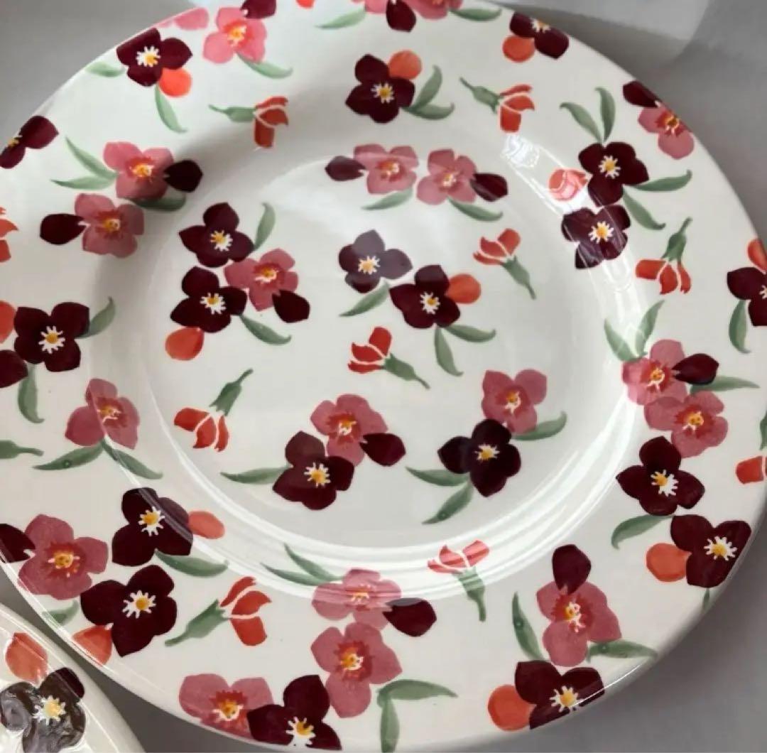 エマ　ブリッジウォーター　プレート　シリアルボウル　4枚セット　皿　ボウル　花