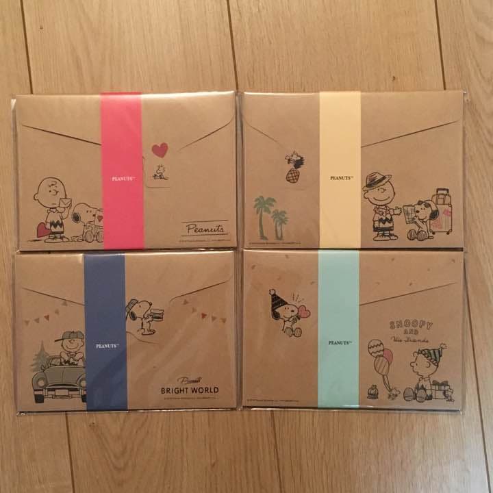 ★新品★スヌーピー  ミニレターセット  ４種セット