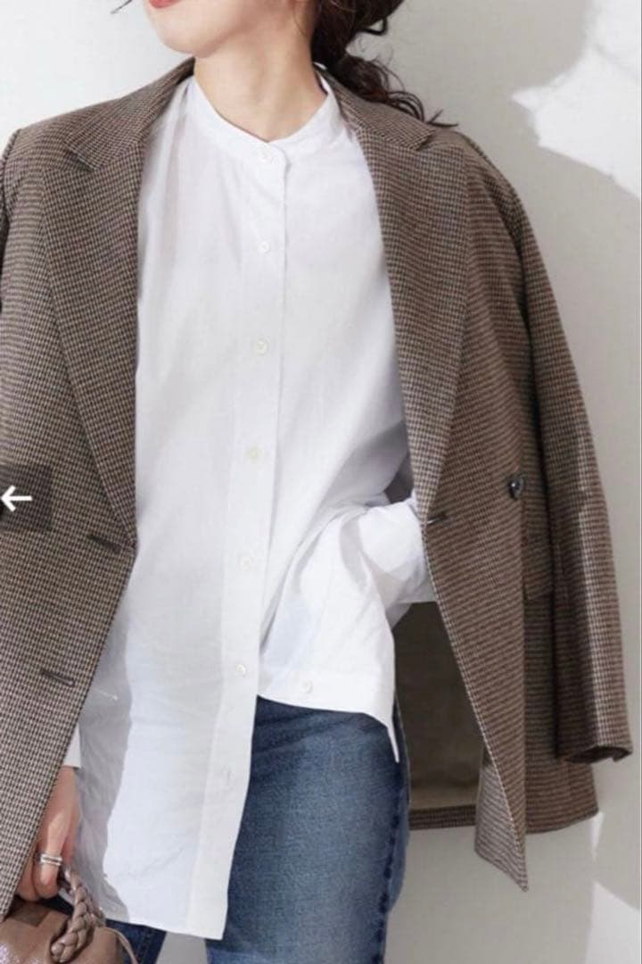 JOURNAL STANDARD L'ESSAGE スタンドカラーシャツ