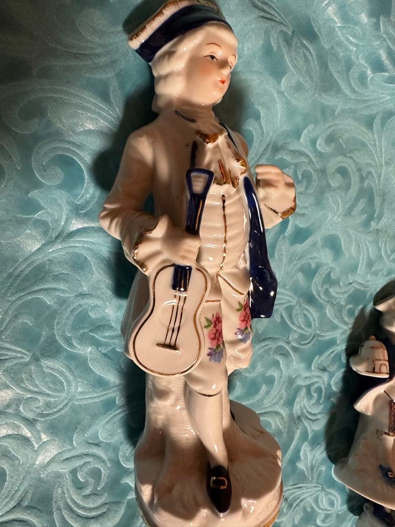 アンティーク 陶器 置物 レトロ コレクション(*ᴗ͈ˬᴗ͈)ꕤ*.お人形　　日本製