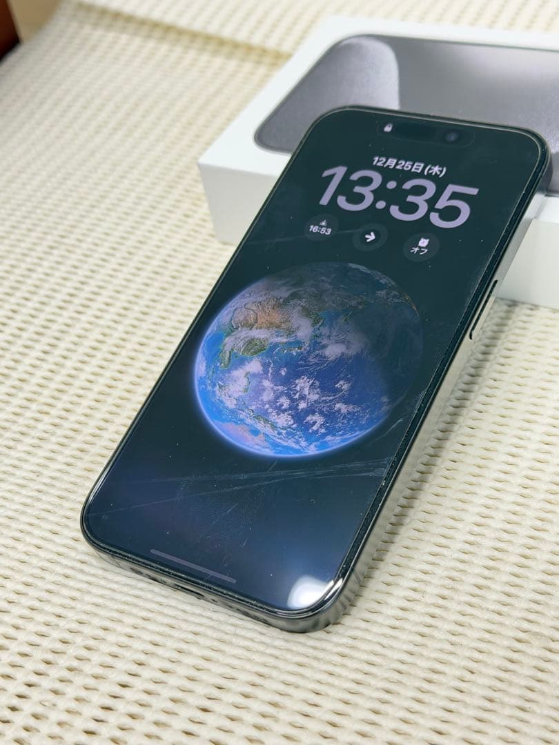 バッテリー残量91％　iPhone 15 Pro 256GB ブラックチタニウム