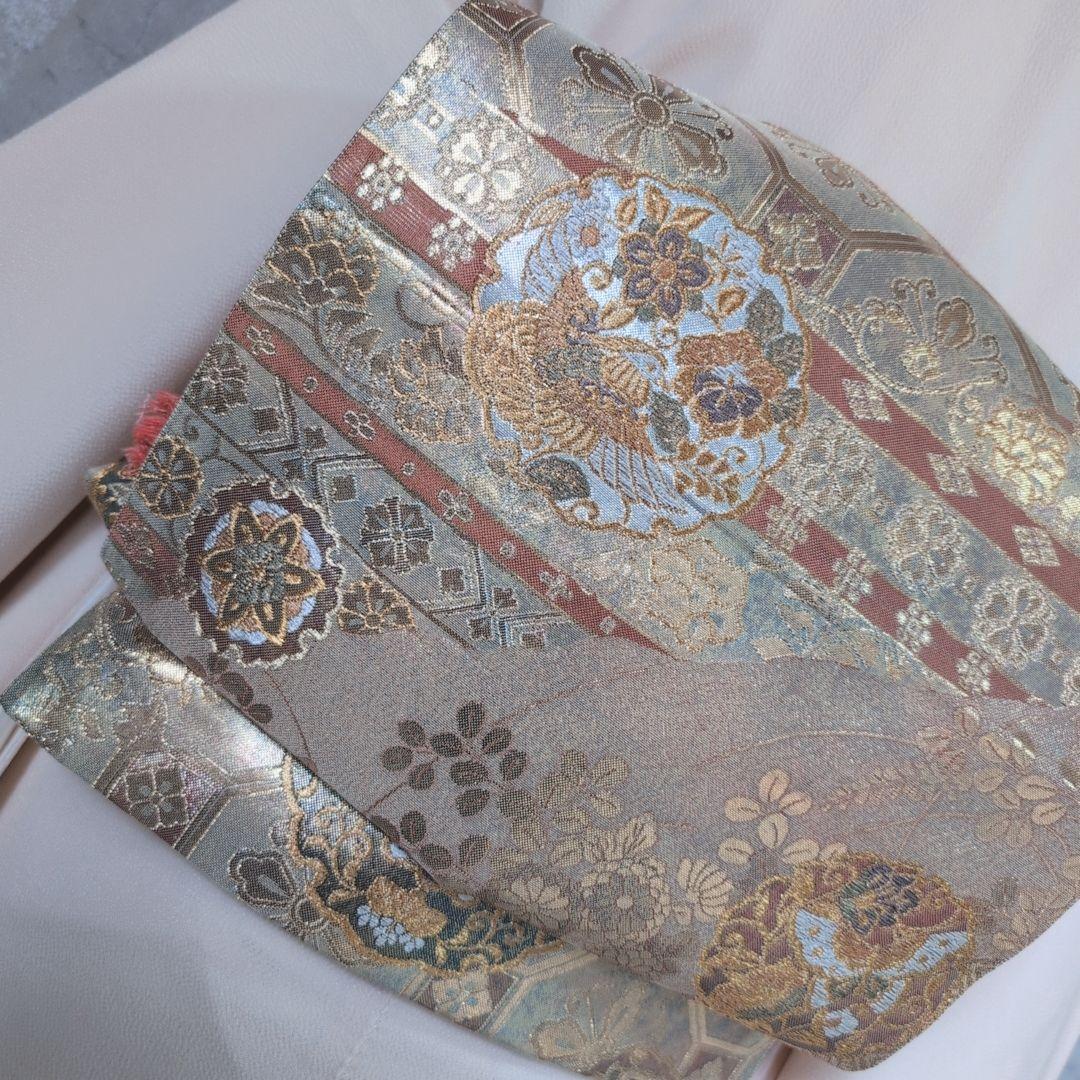 訪問着　フルセット　着物　正絹　薄ピンク　トールサイズ　茶屋辻　友禅　花　F7