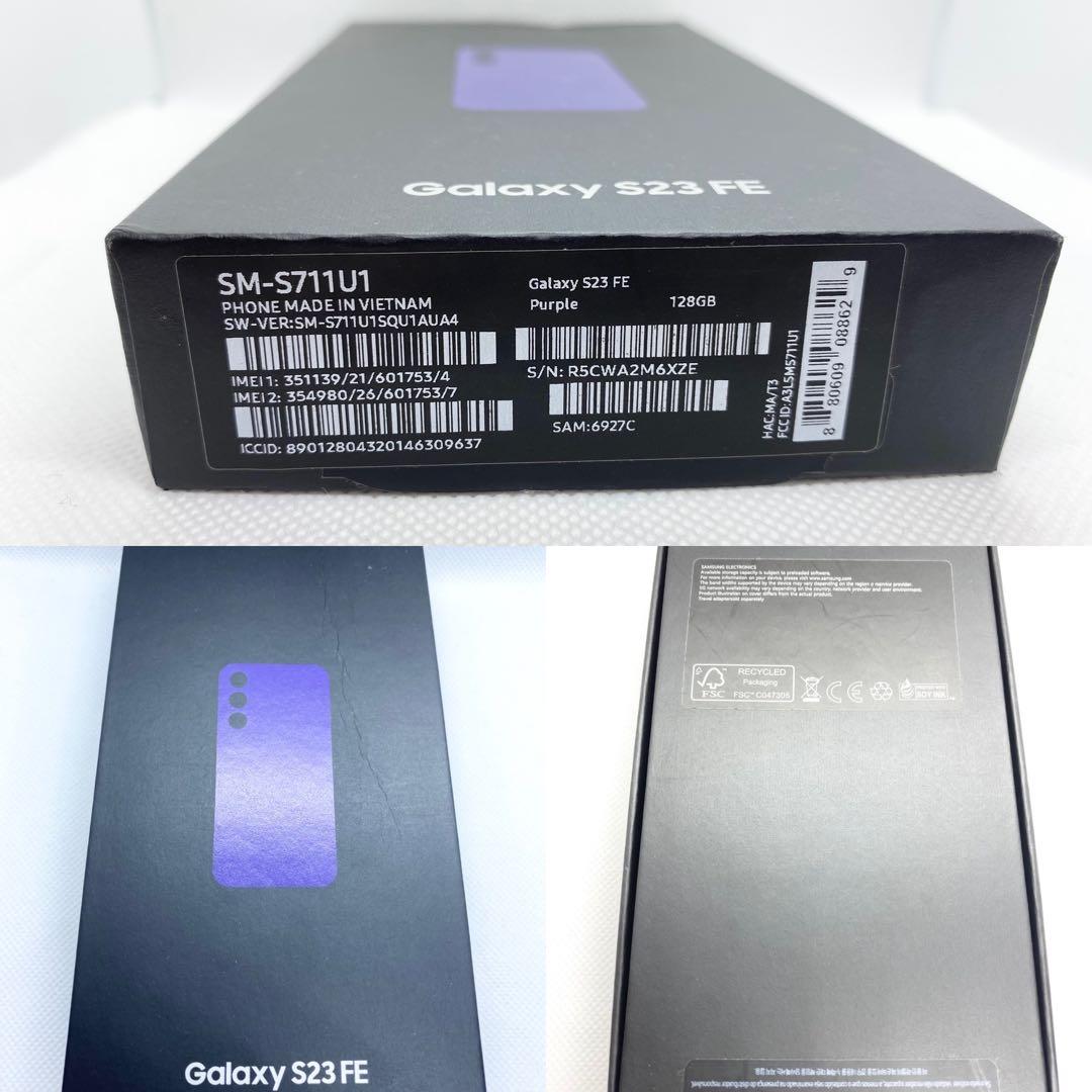 US版 Galaxy S23 FE 128GB パープル　Samsung