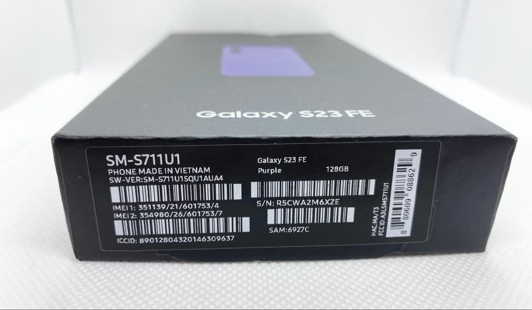 US版 Galaxy S23 FE 128GB パープル　Samsung