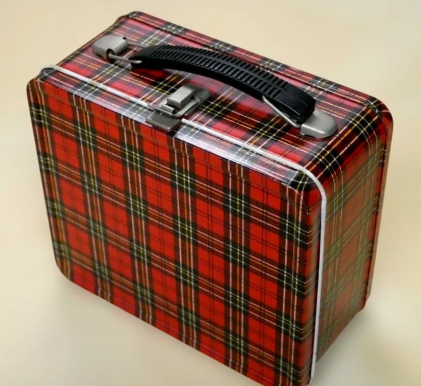 昭和レトロ　Aladdin アラジン　チェック柄　ランチボックス　水筒　セット