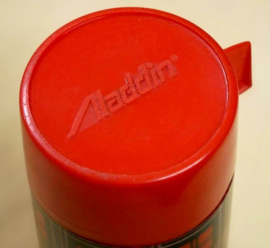 昭和レトロ　Aladdin アラジン　チェック柄　ランチボックス　水筒　セット