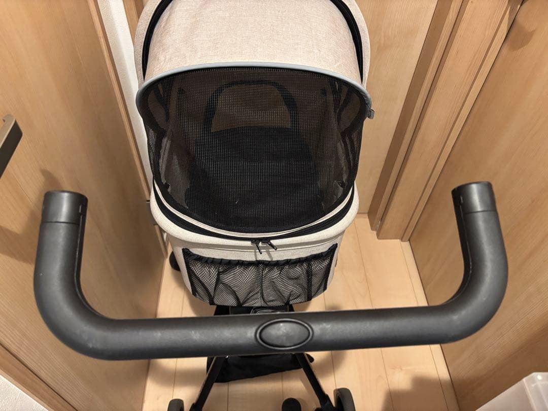 PETTENA 折りたたみ式ペットカート 分離型 ベージュ