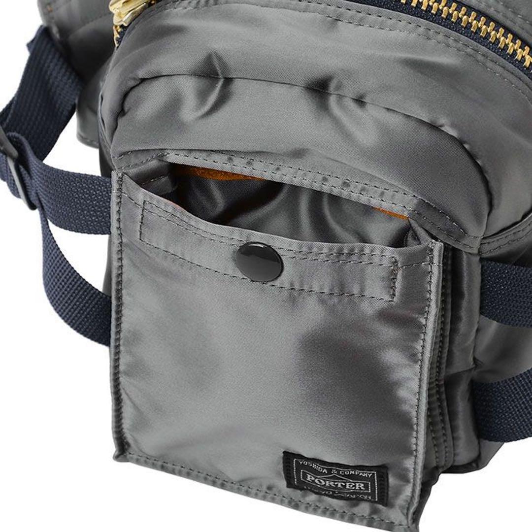 ★美品★吉田カバン ポーター PXタンカー ファニーパック シルバーグレー