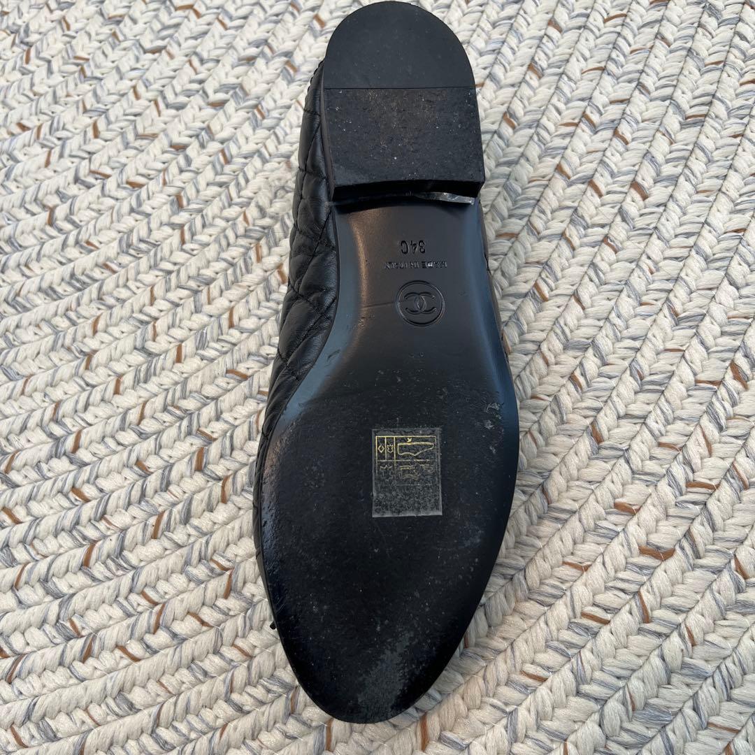 CHANEL ブラック バレエシューズ　34