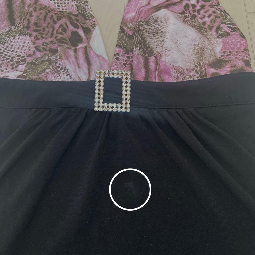 REAL MA＊RS ★キラキラビジュー付き　ホルダーネックリボンキャミ