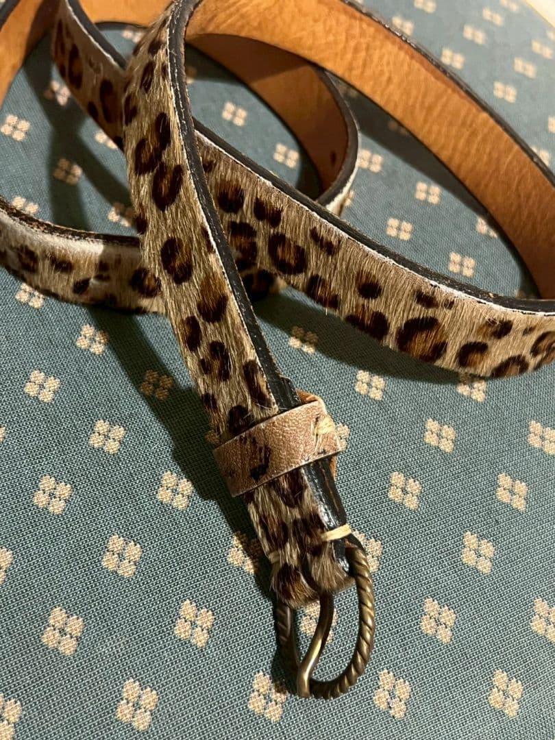 KAPITAL ヒョウ柄 ベルト