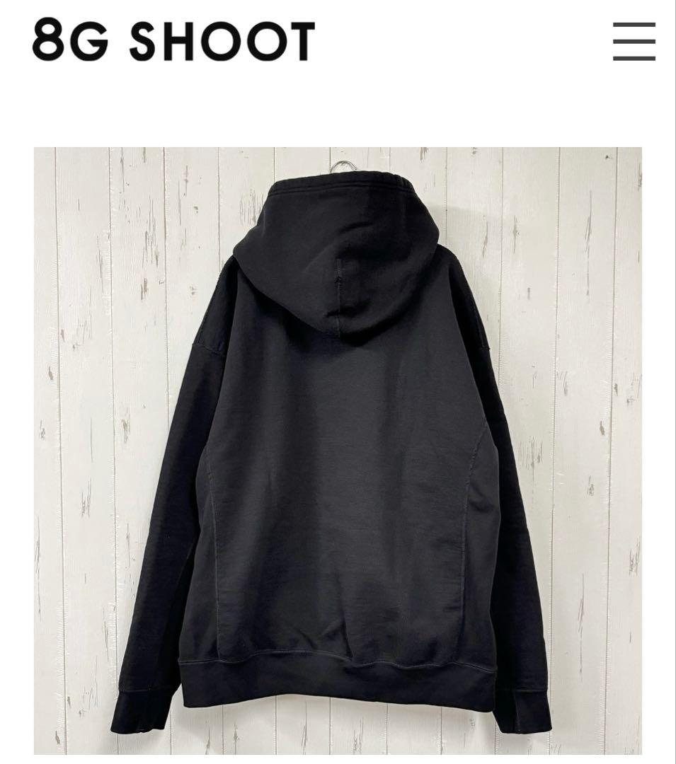 8G SHOOT パーカー　XL ブラック　新品未使用