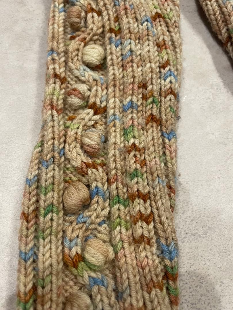 kalinka ケーブル編みウールパンツ 2Y