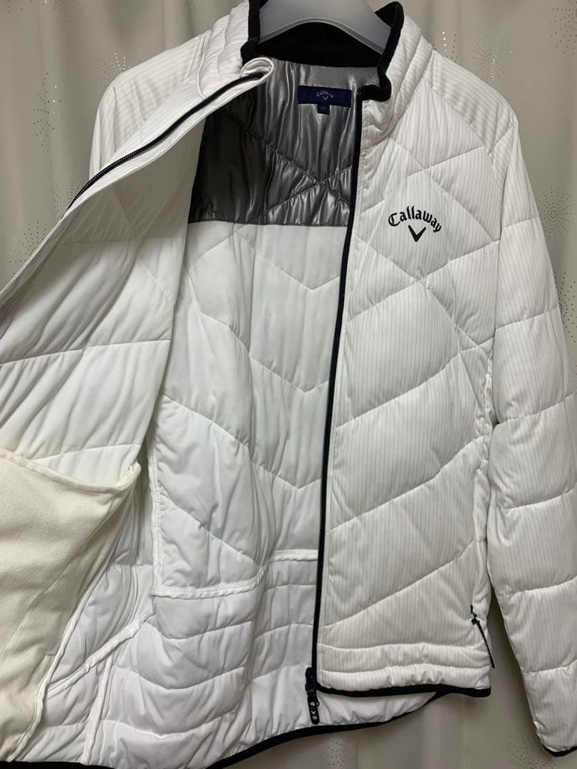 【美品】Callaway 長袖ダウンジャケット LL ホワイト