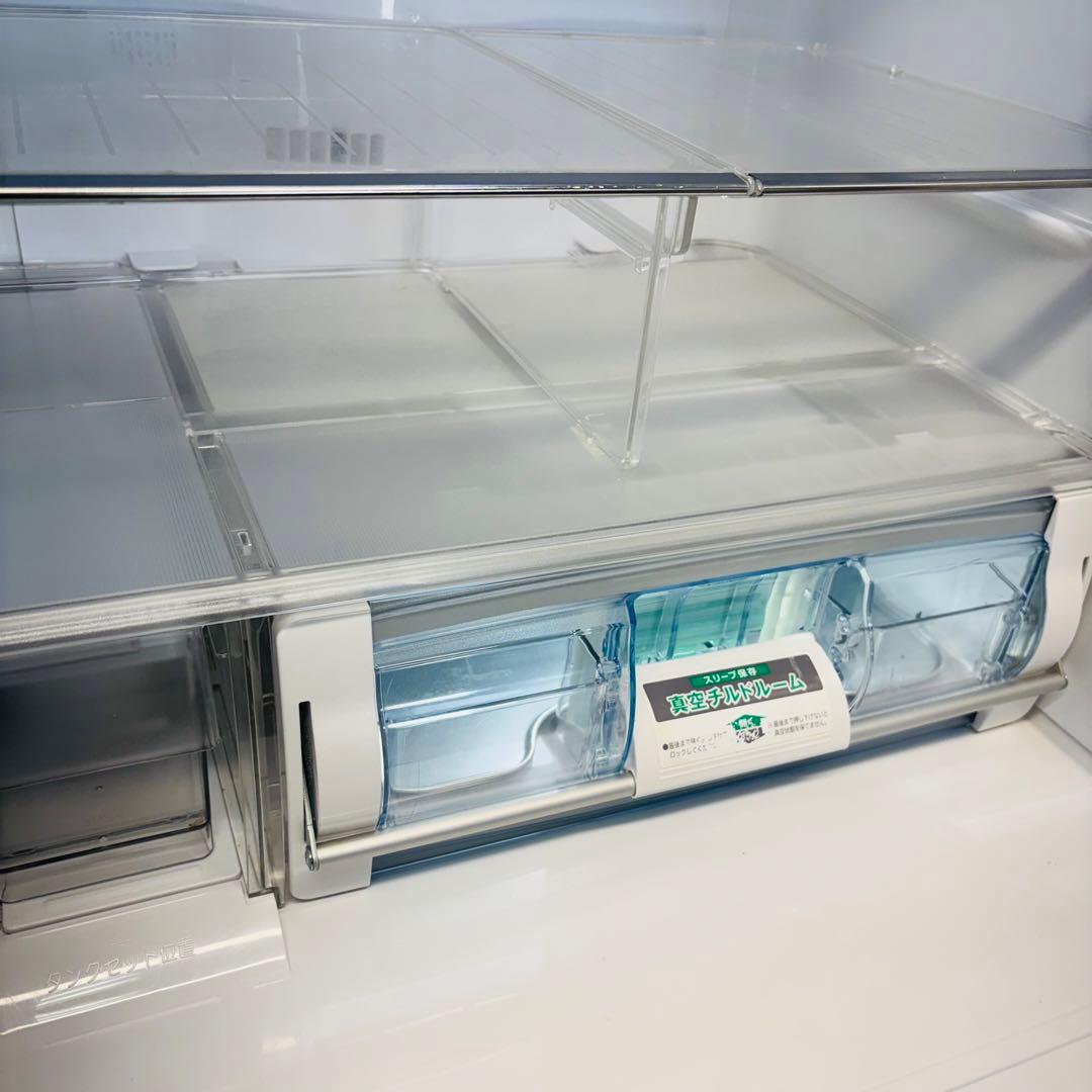 日立 415L 冷蔵庫 大容量 ガラストップ 真空チルド【地域限定配送無料】