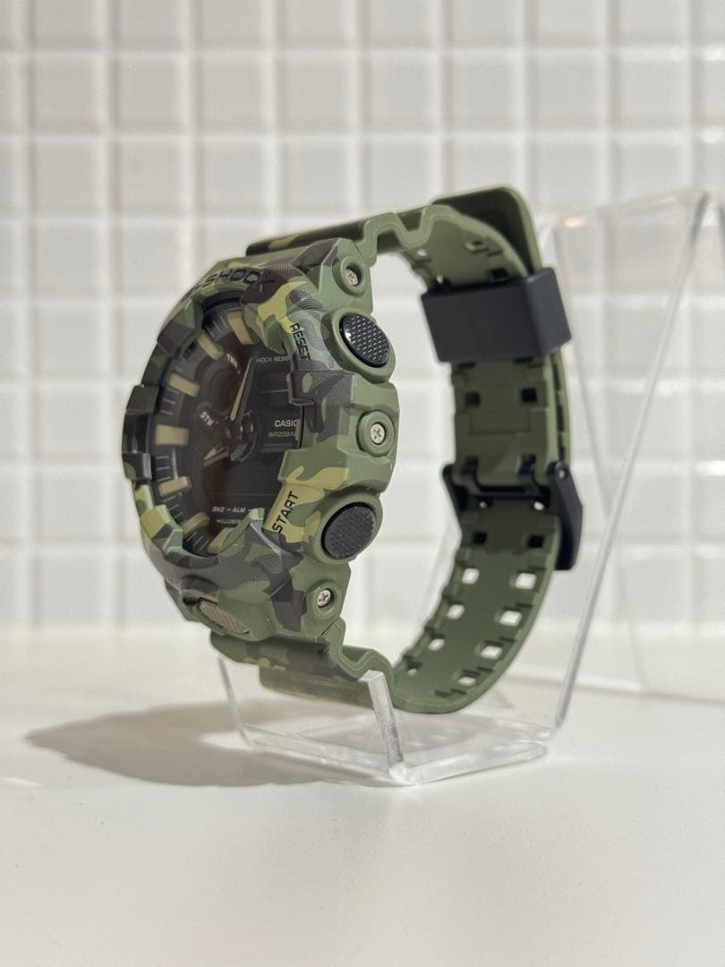 【美品】人気 カシオ G-SHOCK GA-700CM-3AJF カモフラージュ