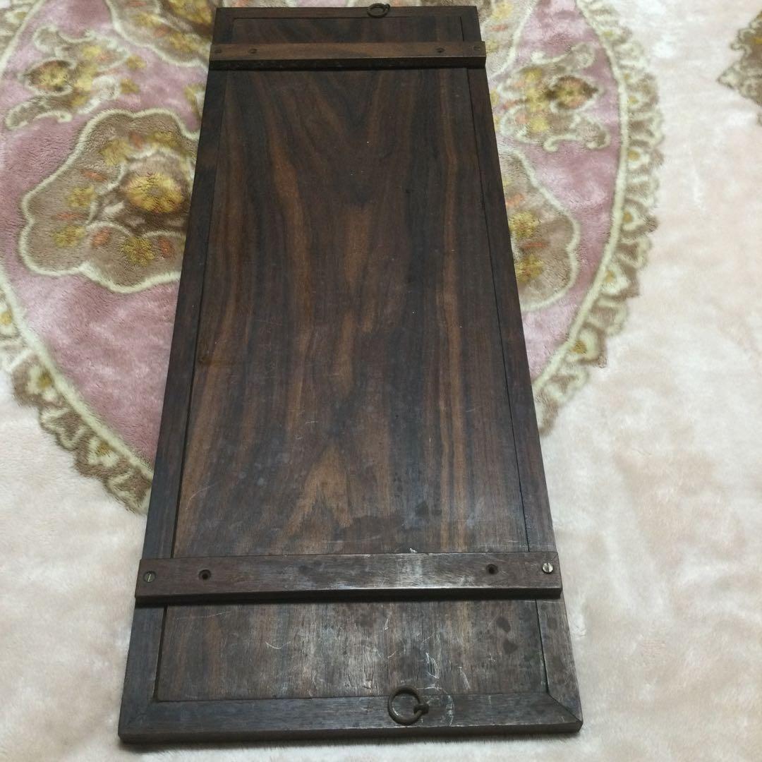 紫檀、唐木、インド製、大名行列のパネル