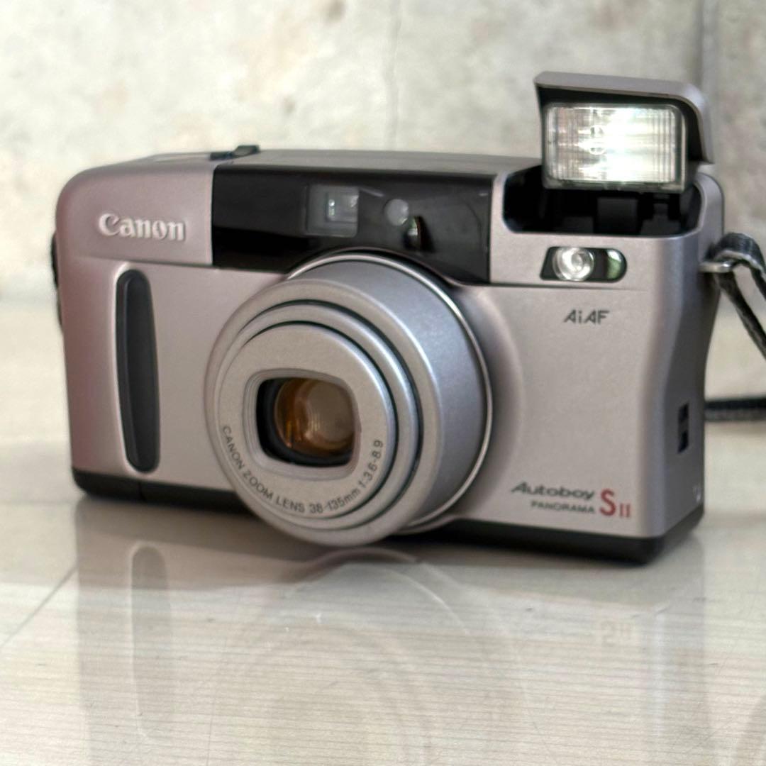 美品 Canon Autoboy S II カメラケース付き フィルムカメラ