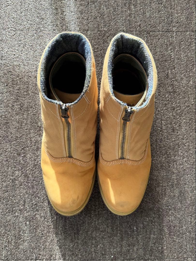 Timberland × woolrich ジップアップイエローブーツ