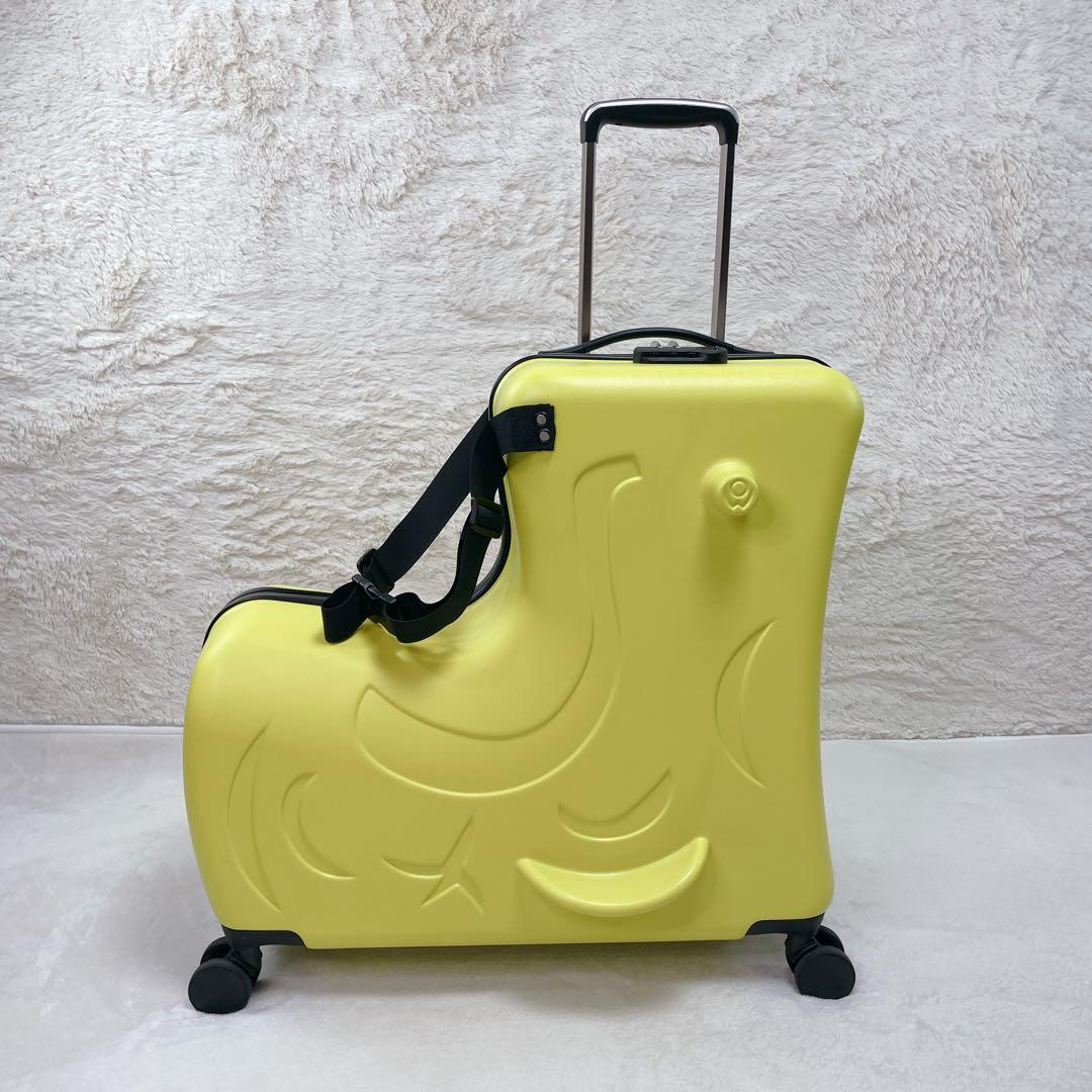 ✨美品✨ NORICCO ノリッコ 子どもが乗れるキャリーケース Mサイズ 黄