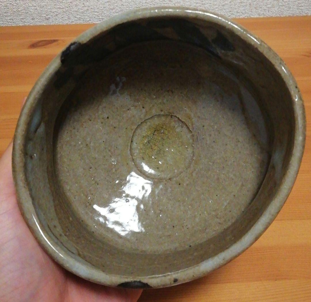 小林一雅作　唐津焼　絵唐津　沓　茶碗　共箱　共布　茶道具