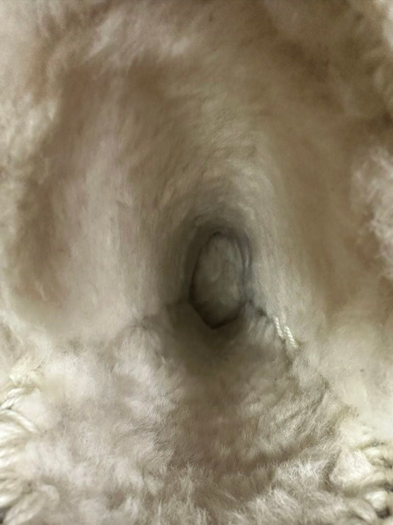 mou レディース　ブラウン ムートンロングブーツ　23.5cm