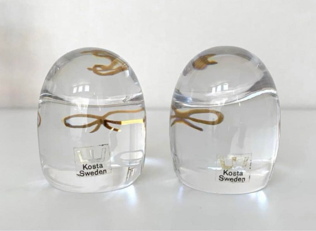 スウェーデン王室御用達 コスタボダ Kosta Bodaガラスオブジェファミリー
