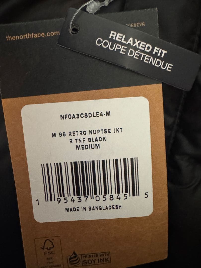 ノースフェイス TNF 1996 レトロヌプシ ダウンジャケット ブラック M