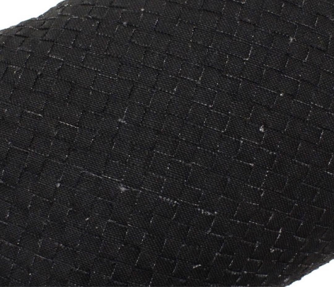 激レア　ボッテガヴェネタ　ブラックリネン　キャンバス　イントレスクエアクッション