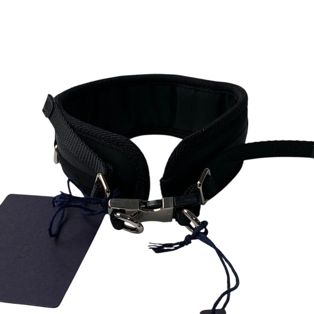 未使用 プラダPRADA 2YC016 ドッグ 首輪 Mサイズ