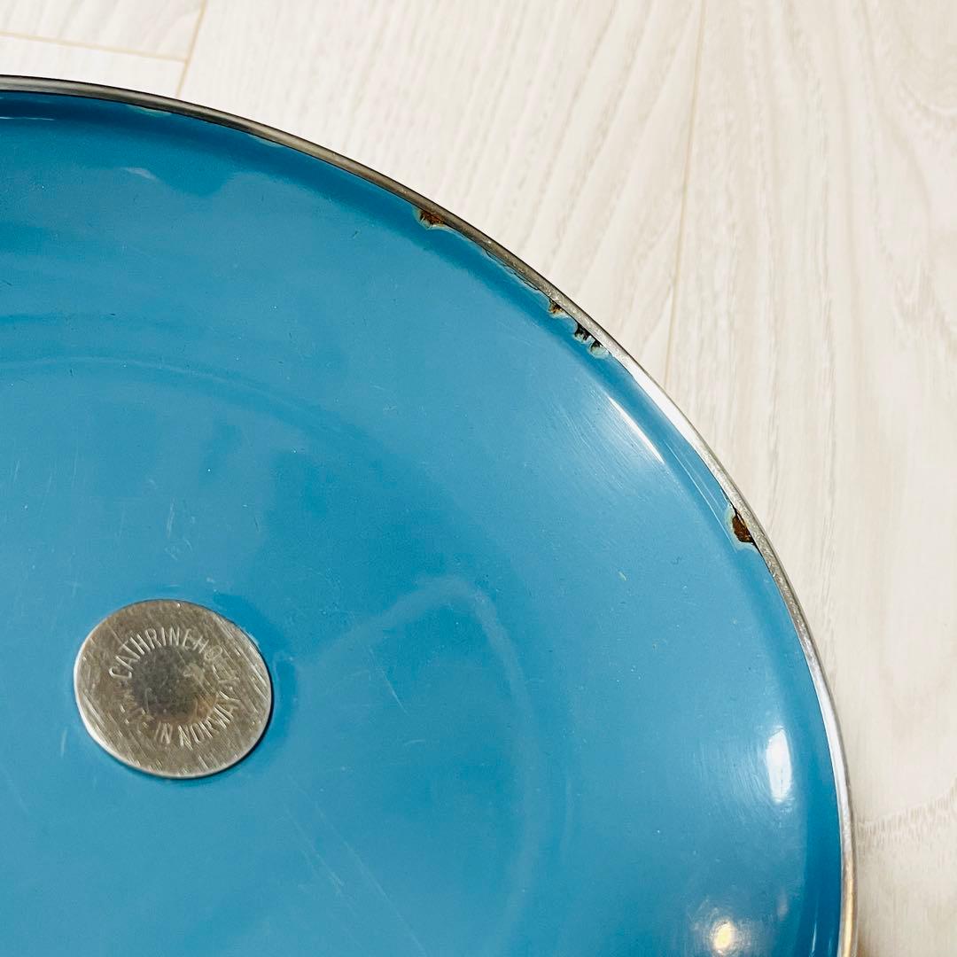 【希少品】北欧ビンテージ キャサリンホルム ホーロー鍋 22cm