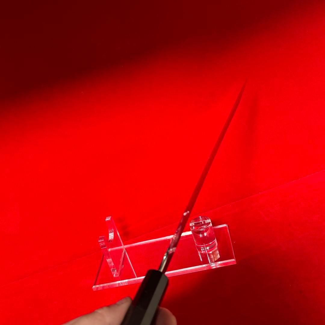 01536 包丁　剣型切付　尺　鏡面仕上げ　切味抜群　箱付　未使用品