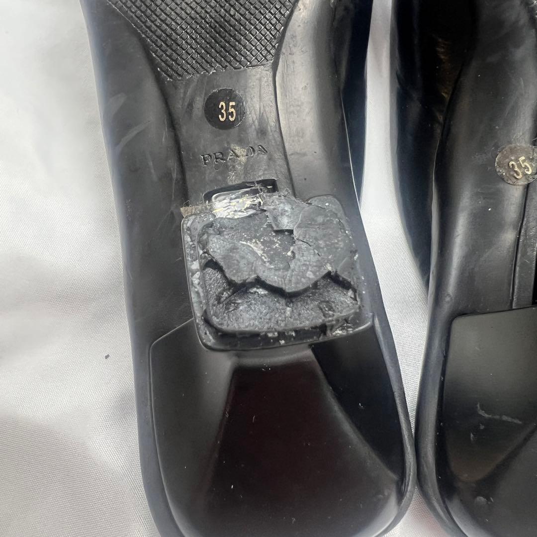 靴 Arcive PRADA leather mules black