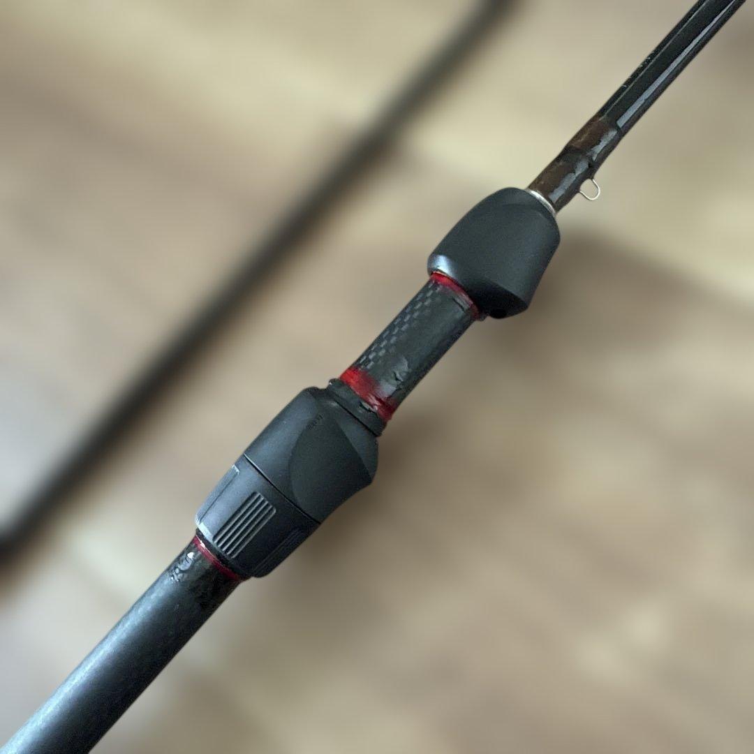 フライロッドをヘチ竿に改造した釣り竿