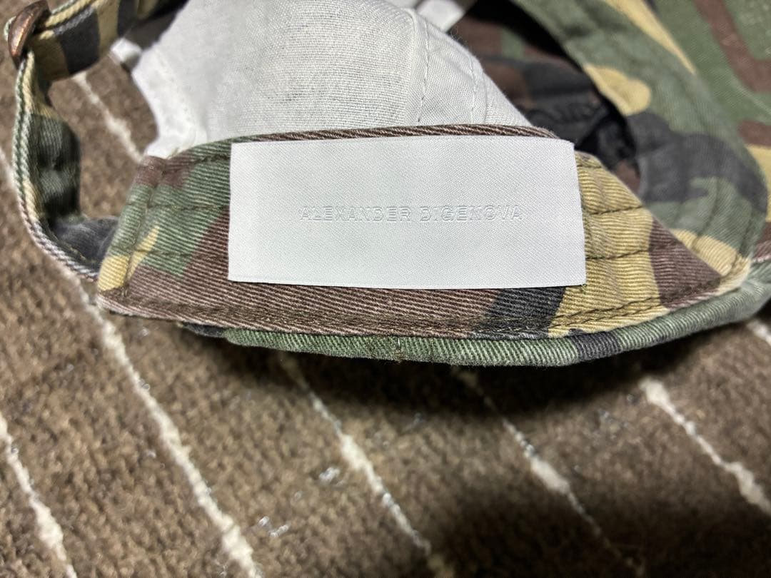ALEXANDER DIGENOVA 25SS 迷彩CAP カモ　ダメージ加工