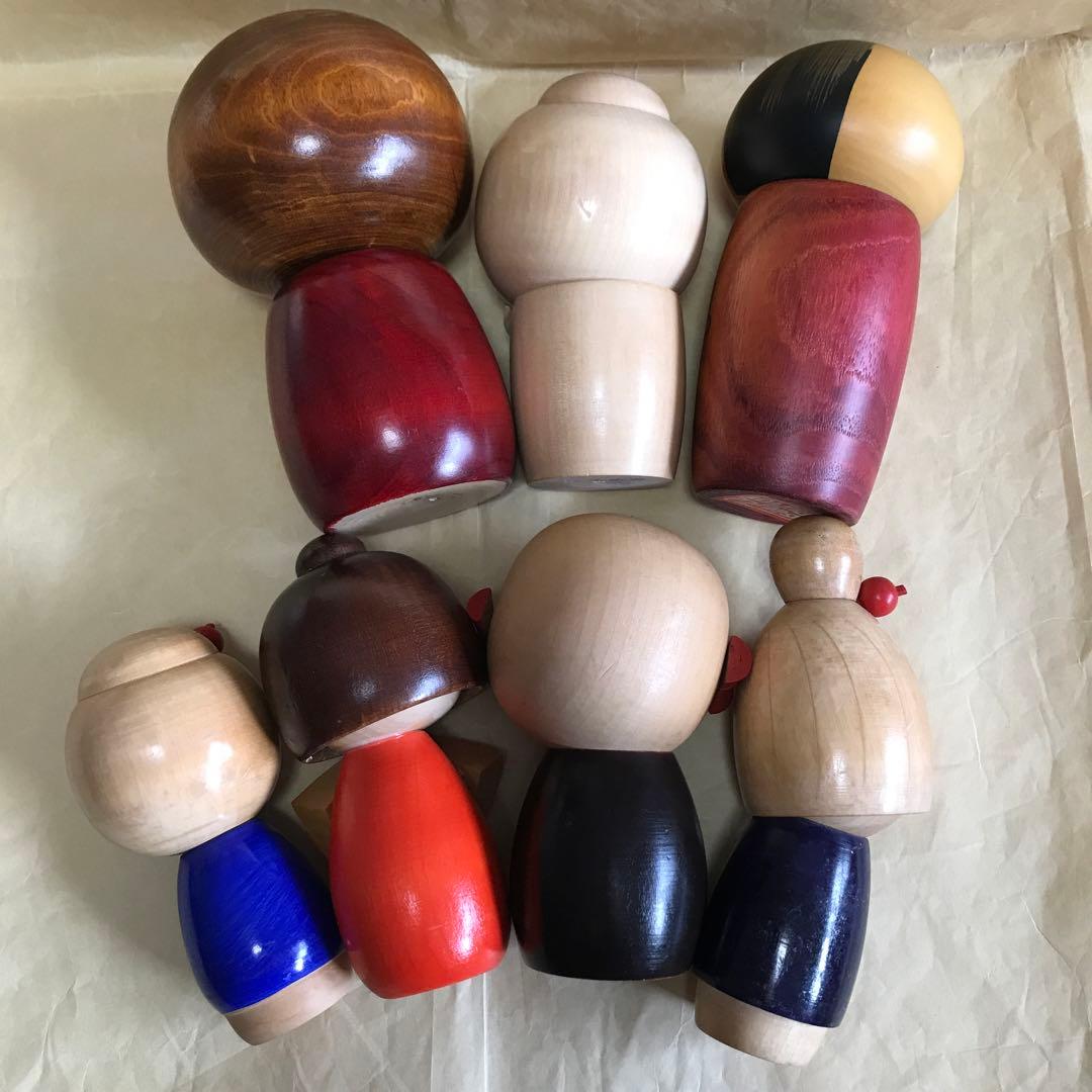 [タイムセール]こけしセット民芸品　置物　日本　人形伝統工芸品インテリア こけし